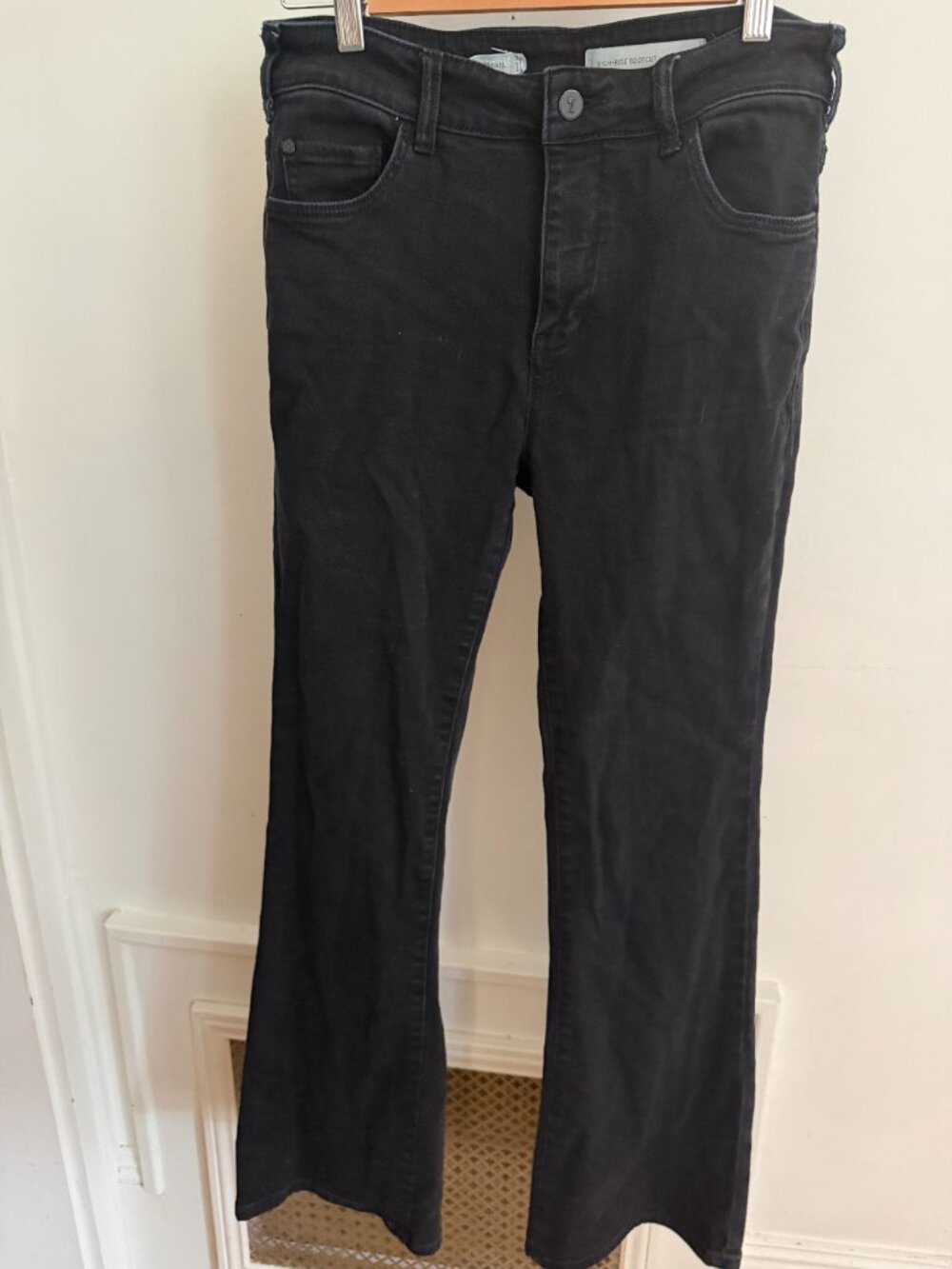 Pilcro Black High-Rise Flare Jeans - Picture 5 of 8